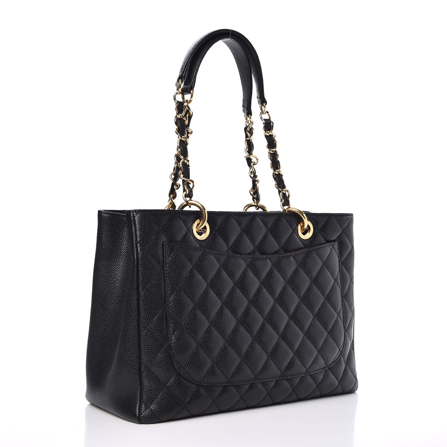Chanel Caviar Quilted Grand Shopping Tote GST Black 3 of 11