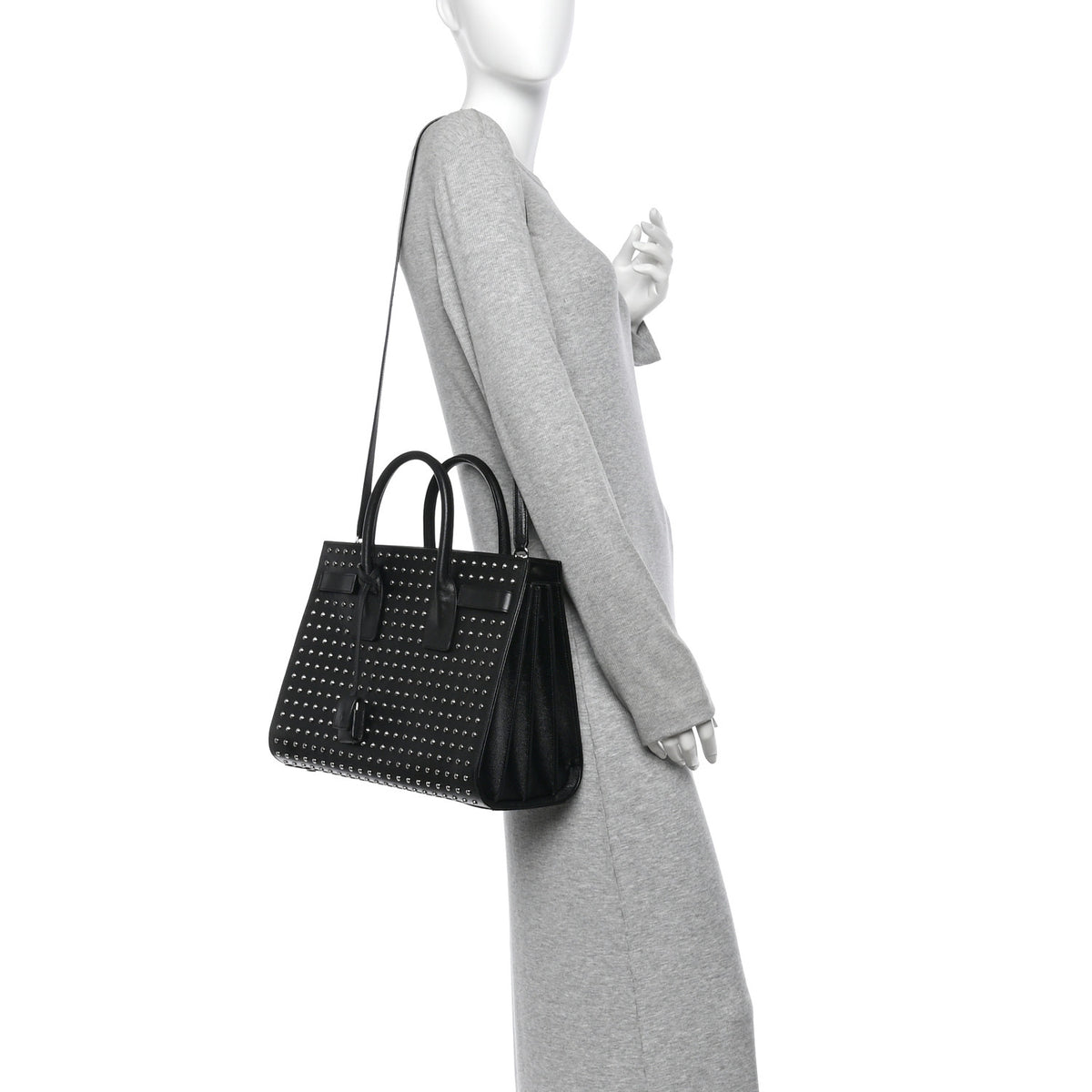 Grain De Poudre Studded Small Sac De Jour Black