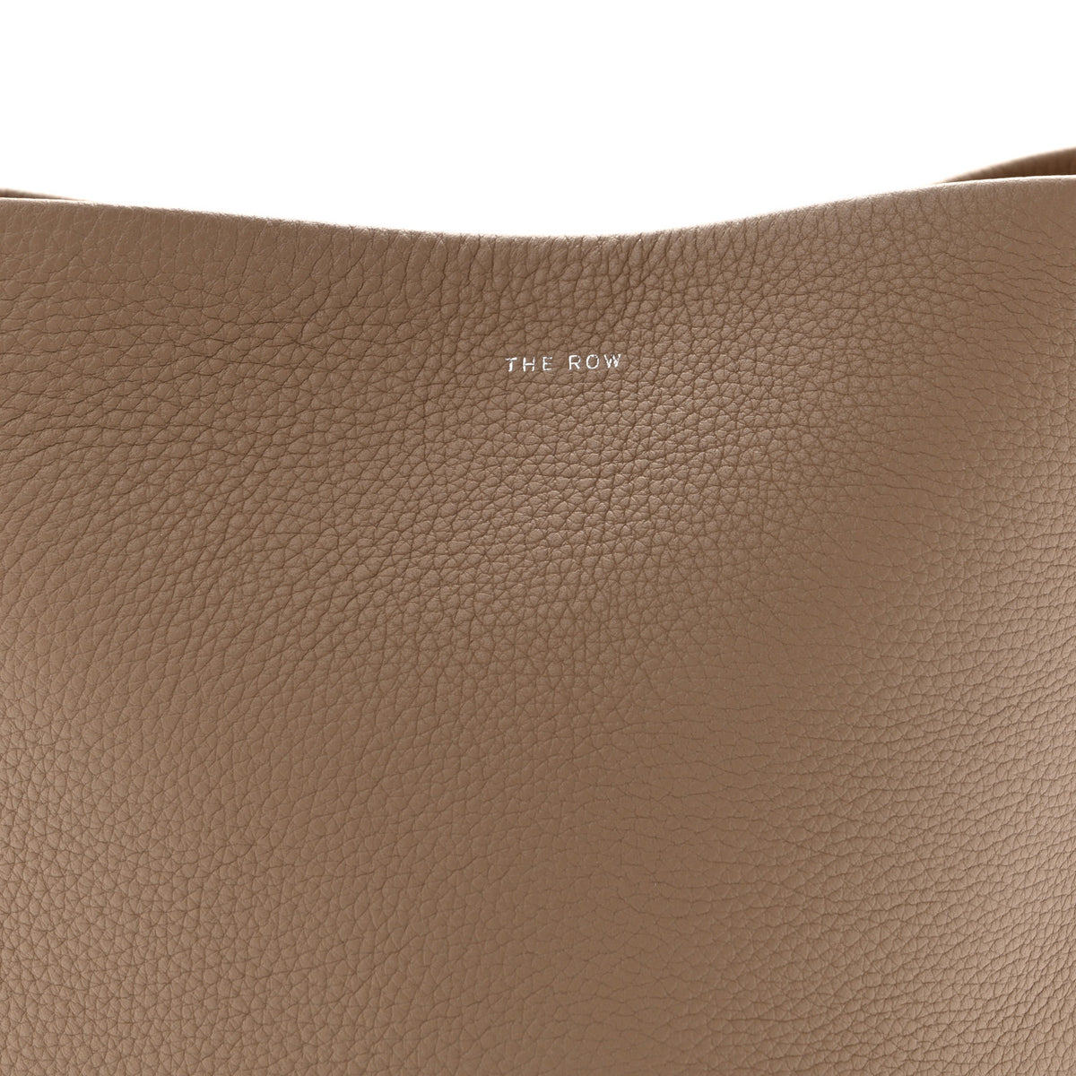 Grained Calfskin Medium N/S Park Tote Dark Taupe
