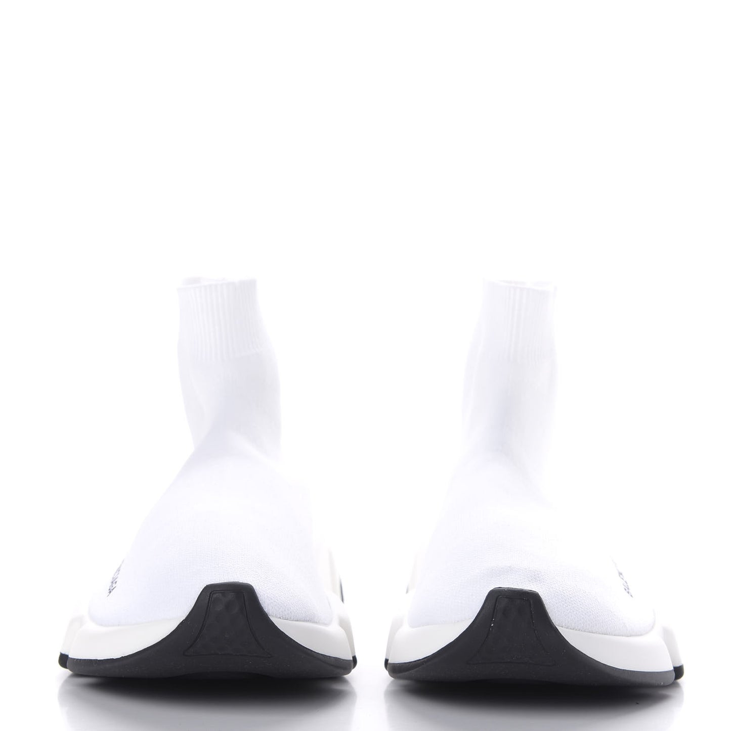 Neoprene Knit Womens Speed Sneakers 37 White Black