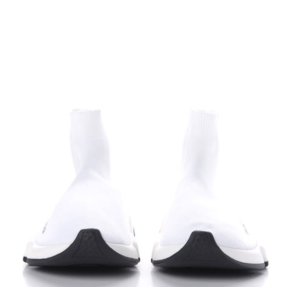 Balenciaga Neoprene Knit Womens Speed Sneakers 37 White Black 2 of 9