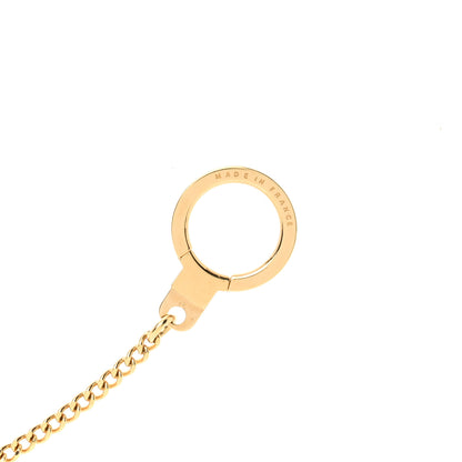 Louis Vuitton Metal Pochette Extender Key Ring Chain Gold 3 of 4