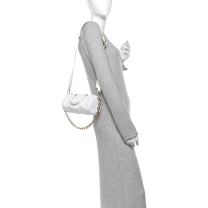 Louis Vuitton Calfskin Bubblegram Papillon BB Snow White 2 of 9