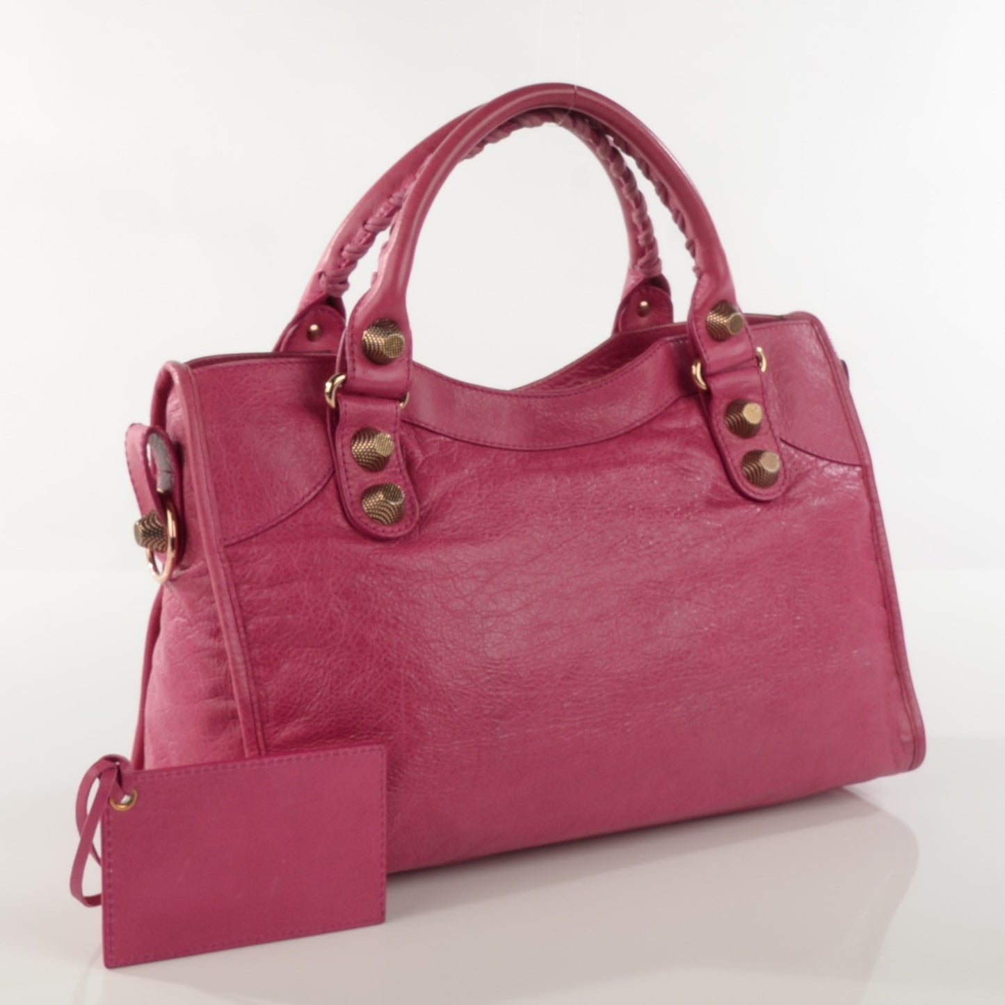 Agneau Giant 21 Rose Gold Hardware City Cyclamen Fucsia