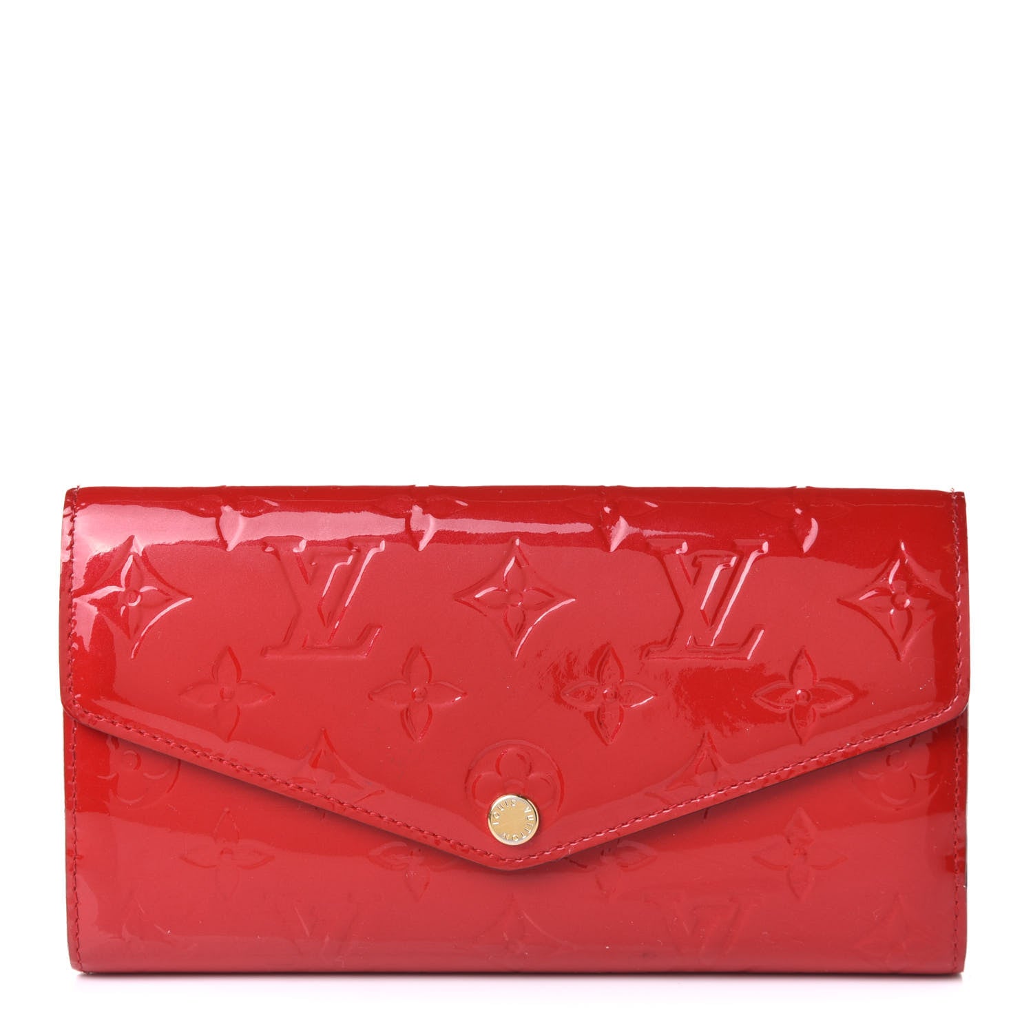 Louis Vuitton Vernis Sarah Wallet NM Cherry 1 of 9