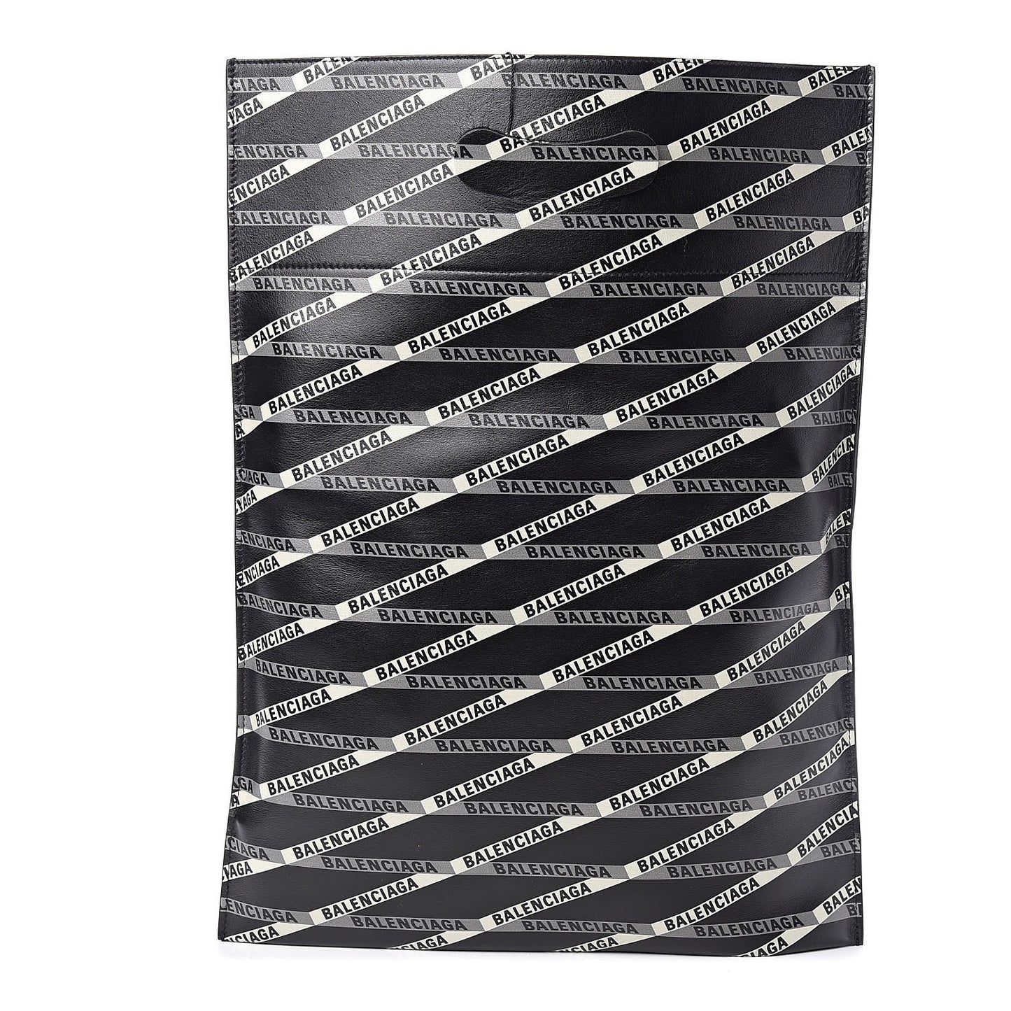 Calfskin Losange Monogram Plastic Tote Black Grey