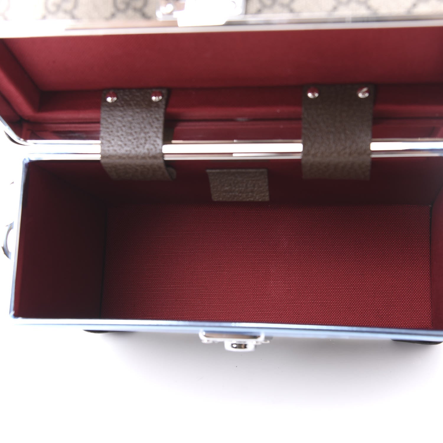 Gucci GG Supreme Monogram Globe-Trotter Beauty Case Brown 4 of 9