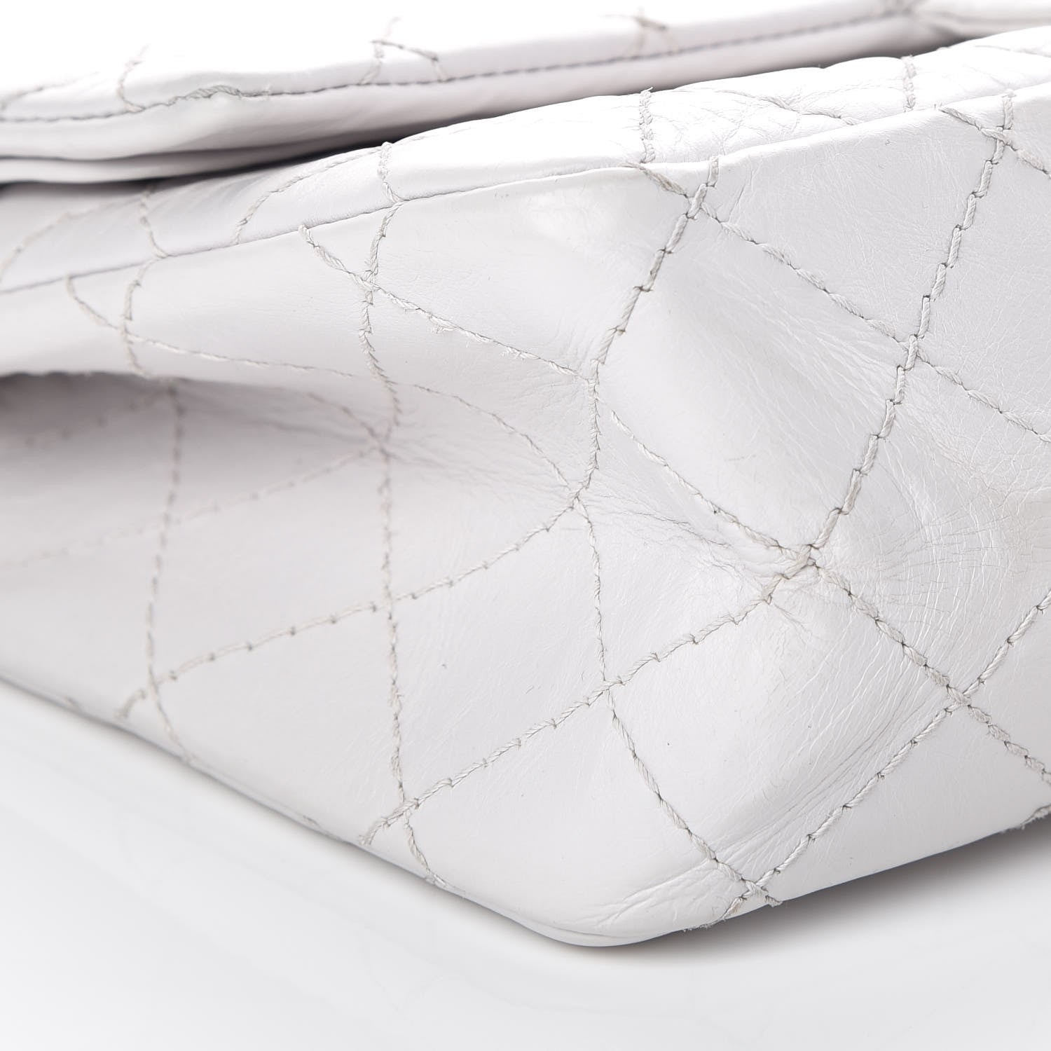 Chanel Aged Calfskin Quilted 2.55 Reissue 225 Flap White 9 of 10