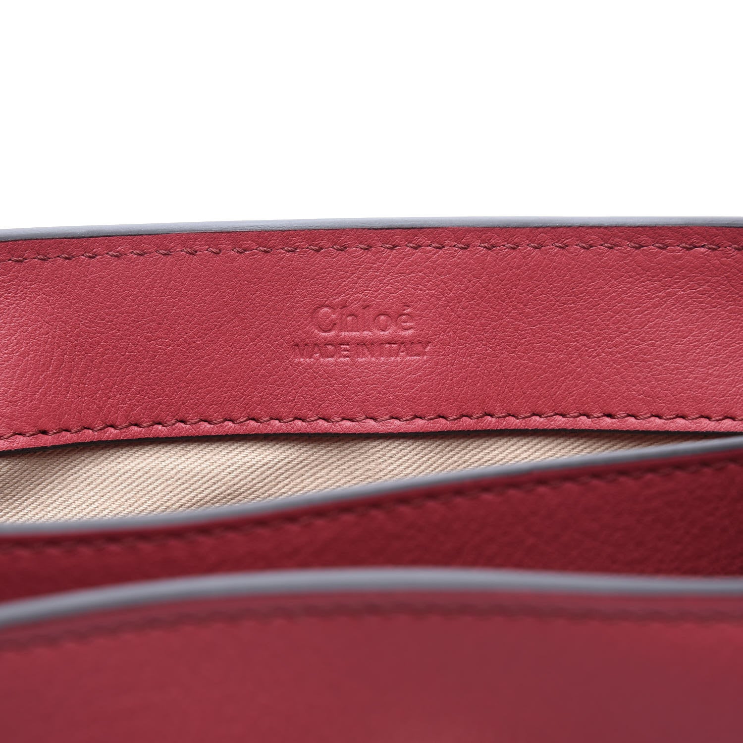 Chloe Calfskin Mini Faye Day Shoulder Bag Scarlet Pink 5 of 10