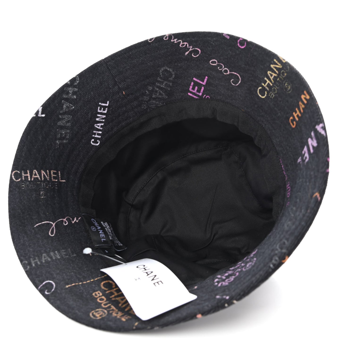 Denim Mood Cloche Bucket Hat S Black