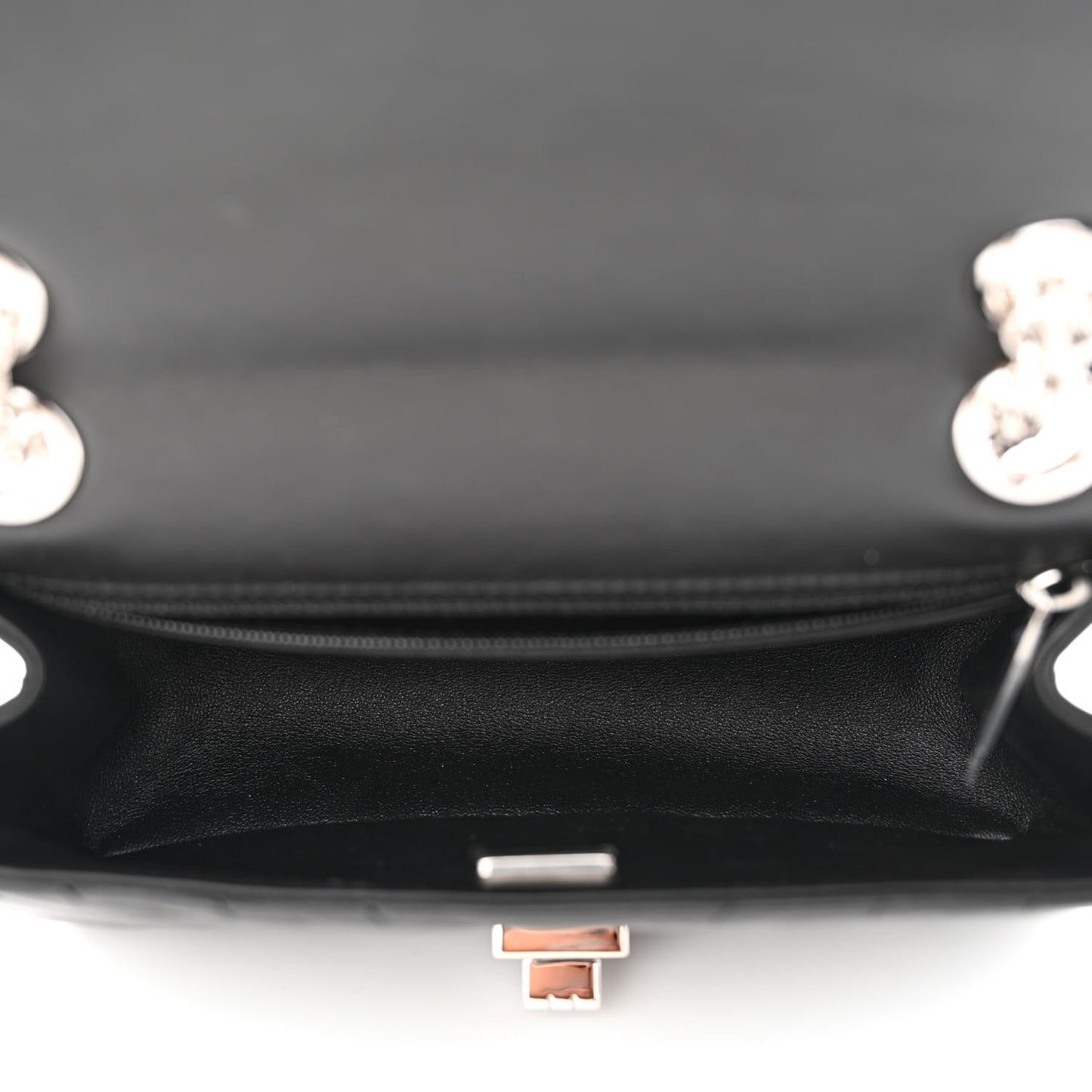 Aged Calfskin Chevron Quilted 2.55 Reissue Mini Flap Black