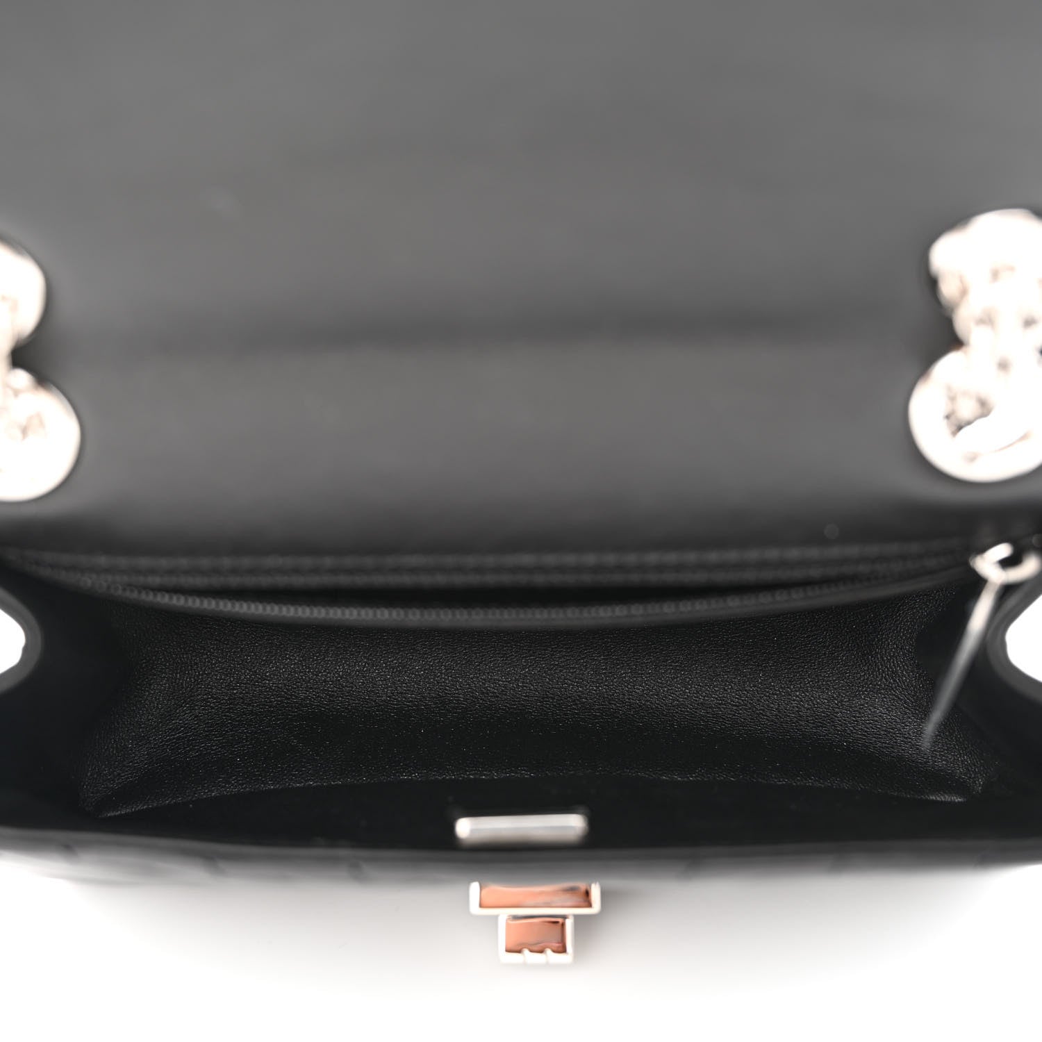 Chanel Aged Calfskin Chevron Quilted 2.55 Reissue Mini Flap Black 5 of 11