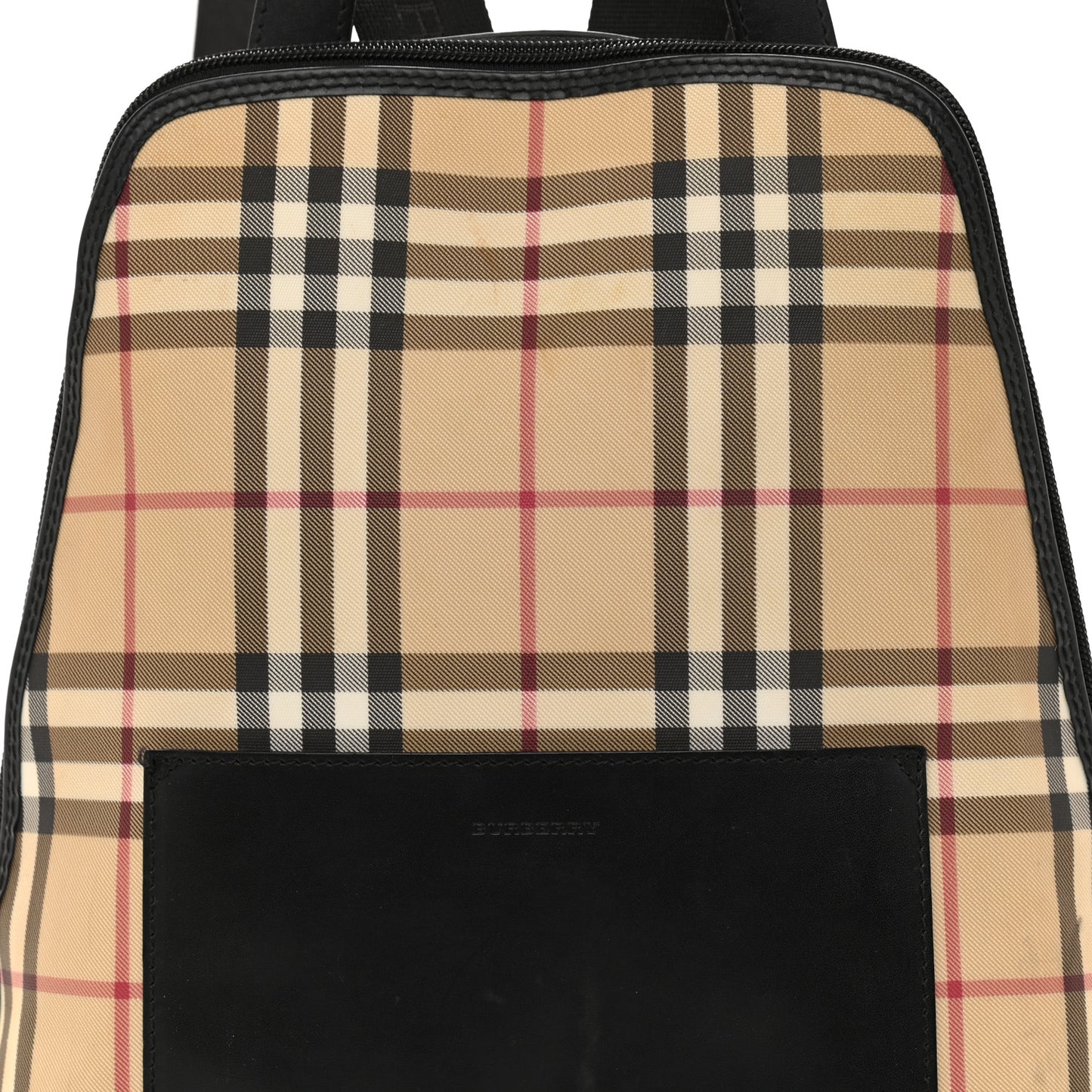 Canvas House Check Backpack Black