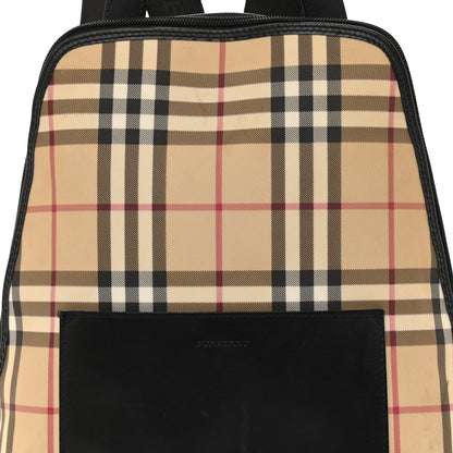 Burberry Canvas House Check Backpack Black 7 of 18