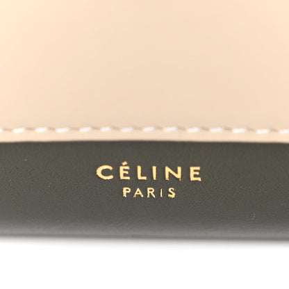 Celine Smooth Calfskin Tri-Color Clutch on a Chain Jade 6 of 10