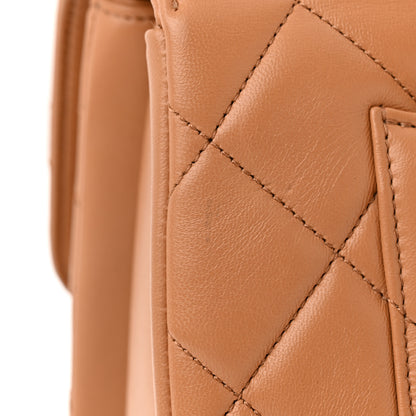 Chanel Lambskin Quilted Medium Trendy CC Flap Dual Handle Bag Camel 13 of 13