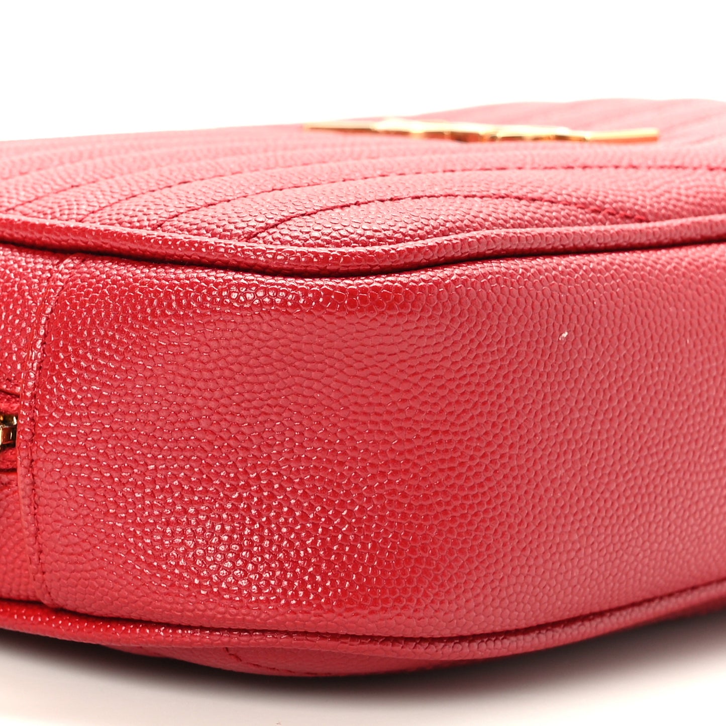 Grain De Poudre Matelasse Monogram Mini Lou Camera Bag Eros Red