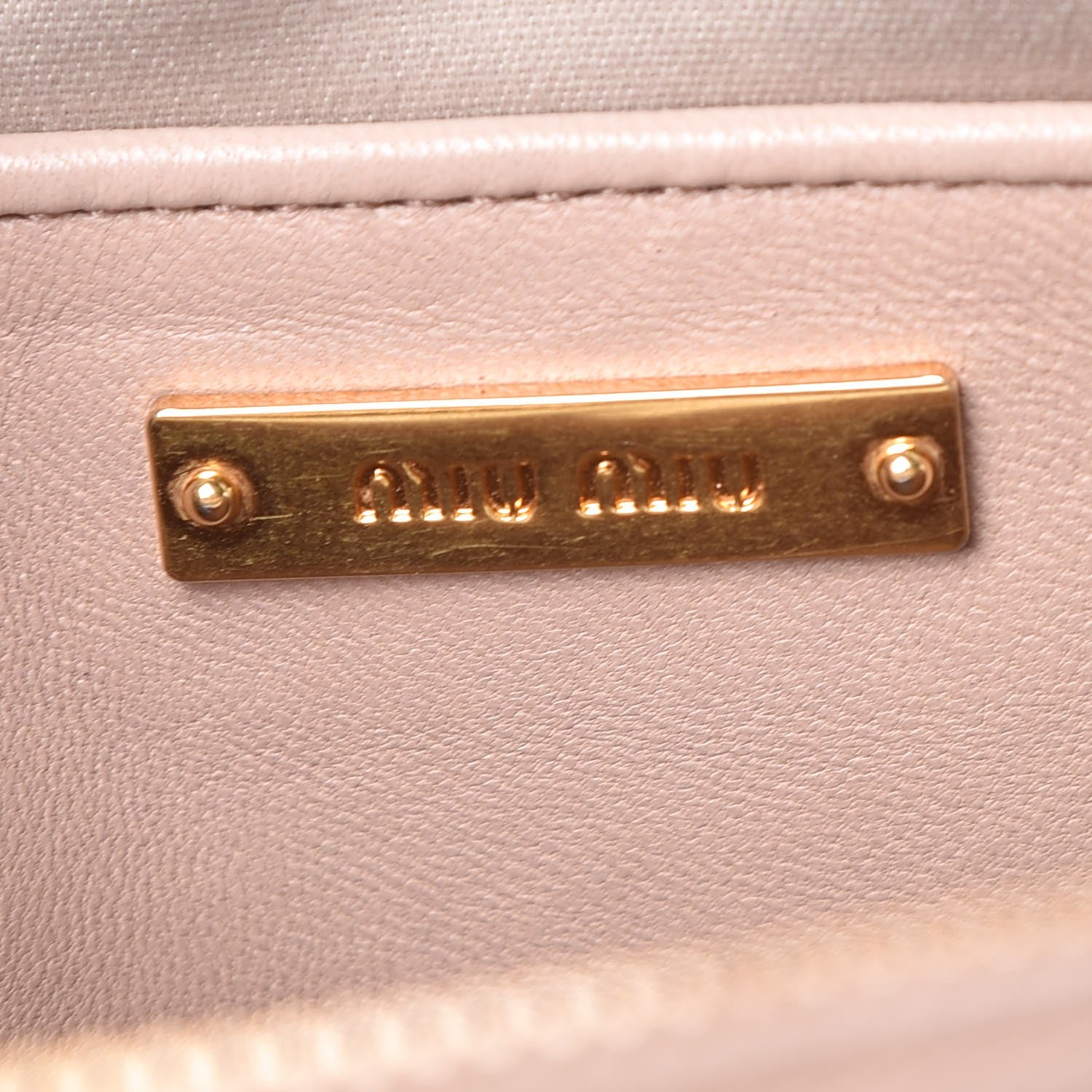 Miu Miu Nappa Matelasse Double Zip Chain Shoulder Bag Cammeo 7 of 13