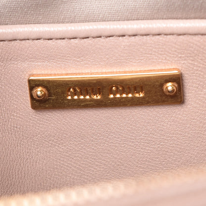 Miu Miu Nappa Matelasse Double Zip Chain Shoulder Bag Cammeo 7 of 13
