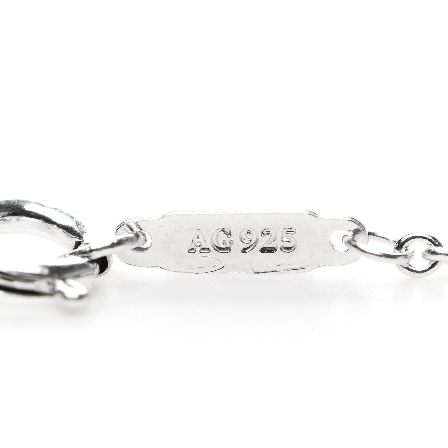 Sterling Silver Tag Chain Necklace
