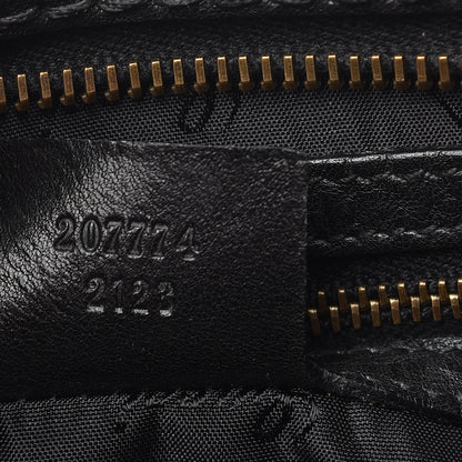 Gucci Suede Calfskin Large Babouska Studded Boston Black 6 of 15