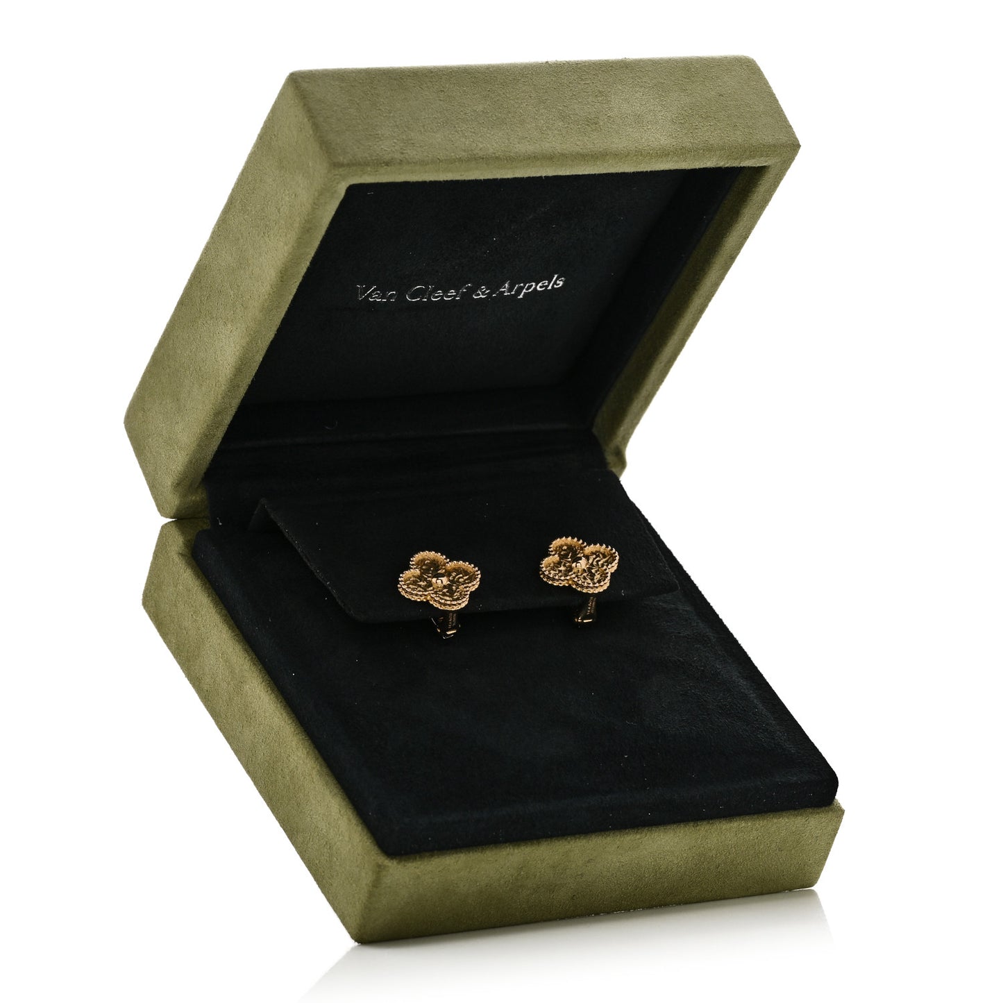 18K Yellow Gold Vintage Alhambra Earrings