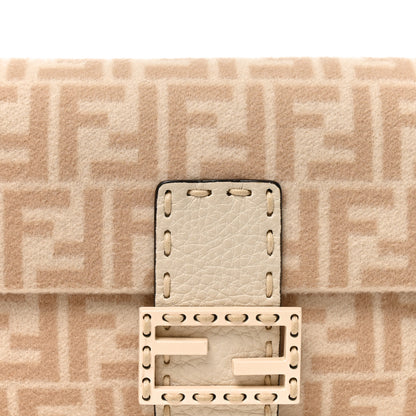 Fendi Wool Cuoio Romano Selleria FF 1974 Baguette 1997 Beige Cammello Camelia 8 of 10