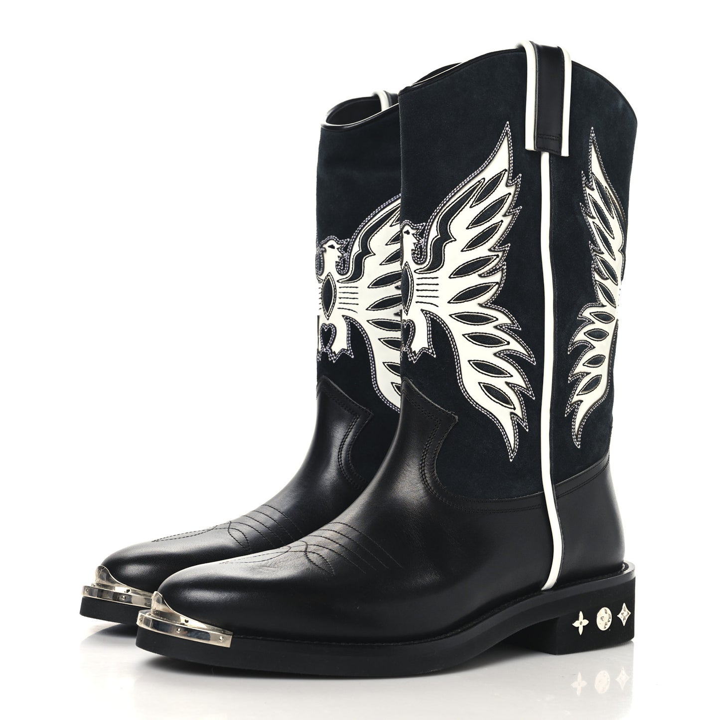 Calfskin Canyon Mens Cowboy Boots 10 Black