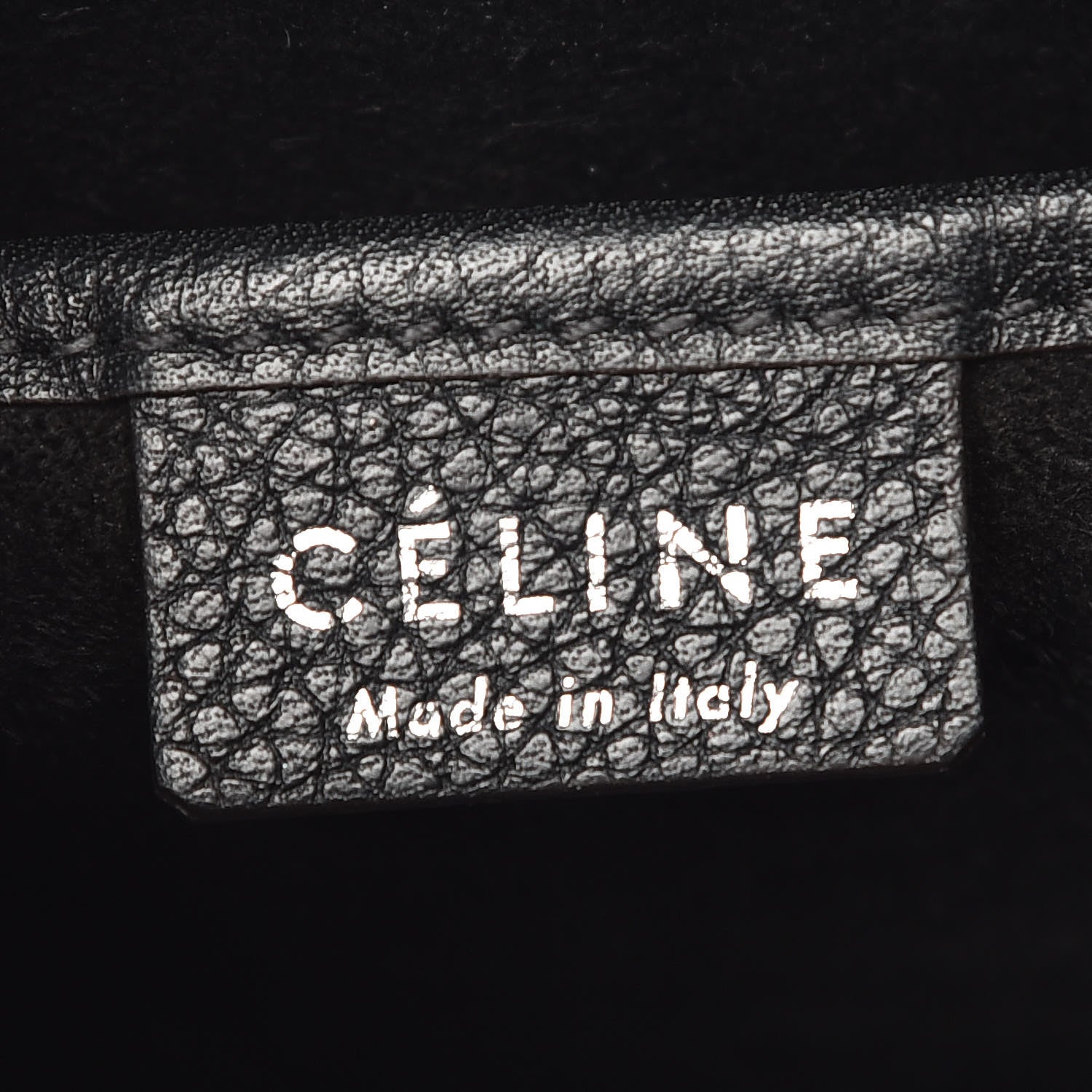 Celine Drummed Calfskin Nano Luggage Black 8 of 9