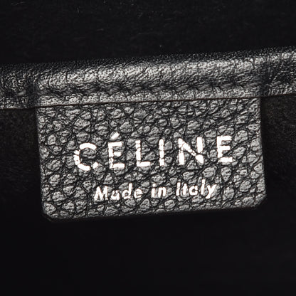 Celine Drummed Calfskin Nano Luggage Black 8 of 9
