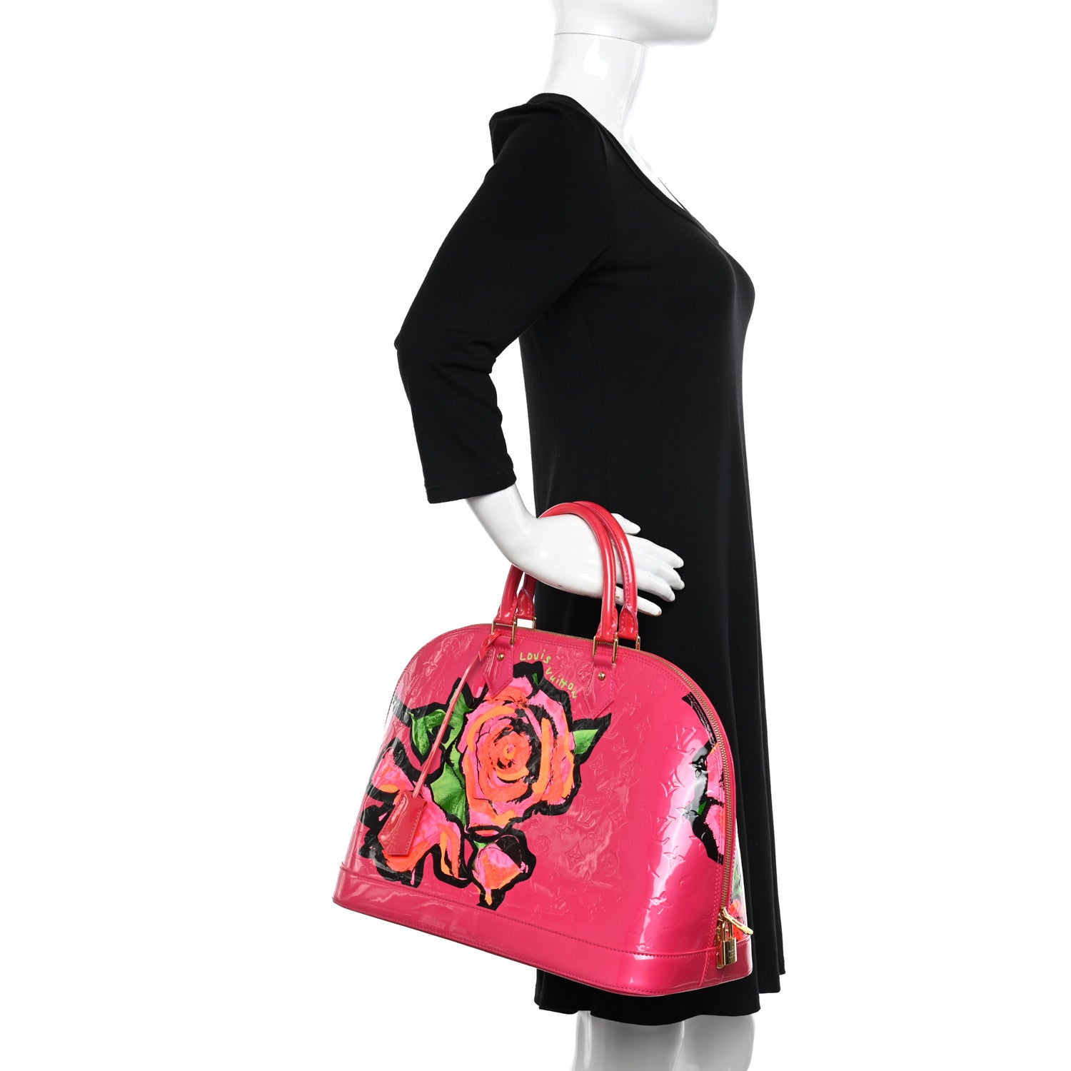 Louis Vuitton Vernis Roses Alma GM Rose Pop 2 of 14