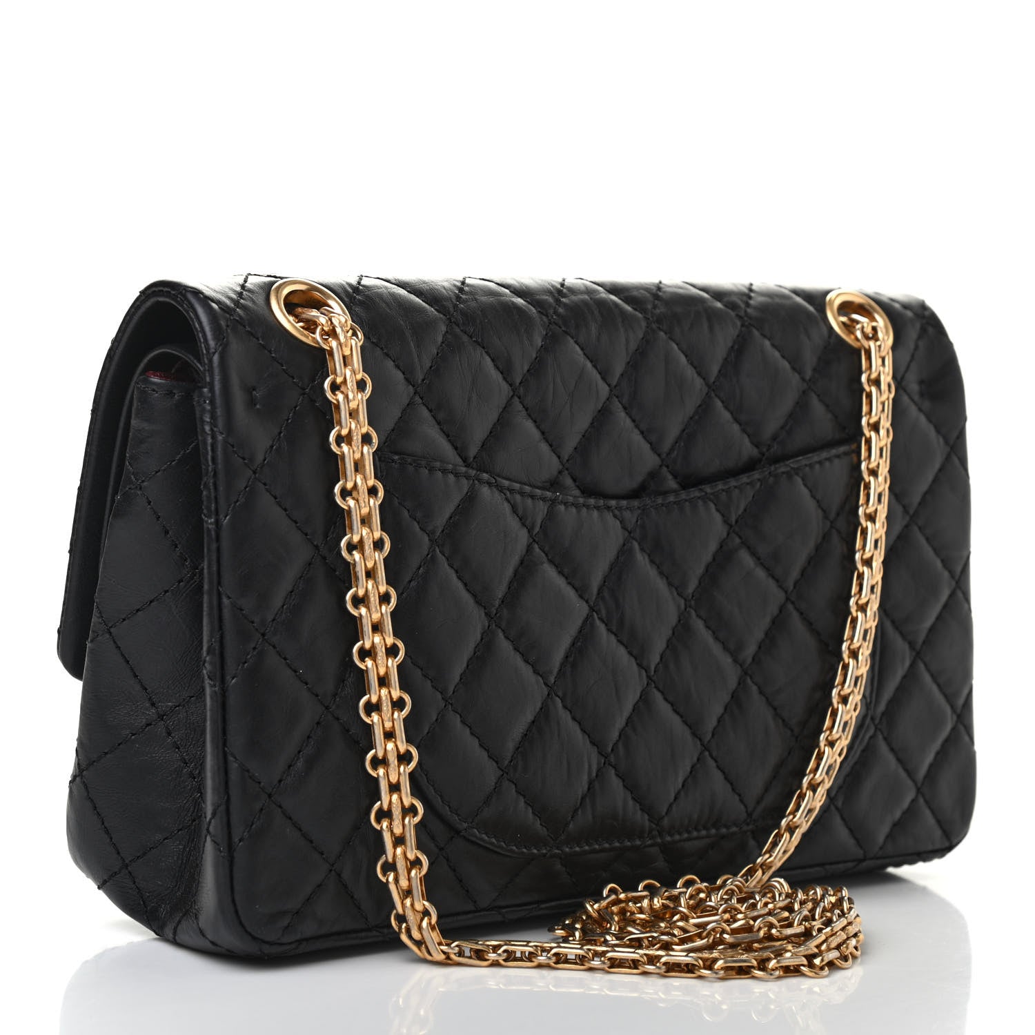 Chanel Aged Calfskin Quilted 2.55 Reissue 225 Flap Black 3 of 9