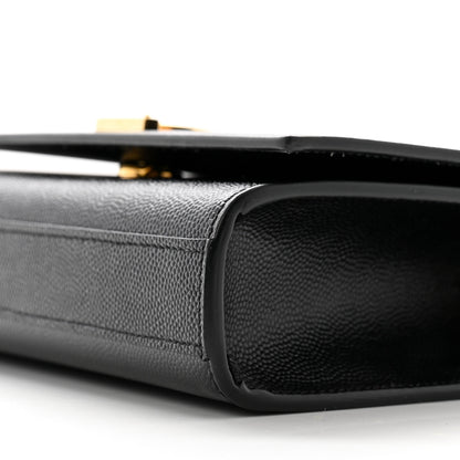 Saint Laurent Grain De Poudre Small Monogram Kate Satchel Black 10 of 10