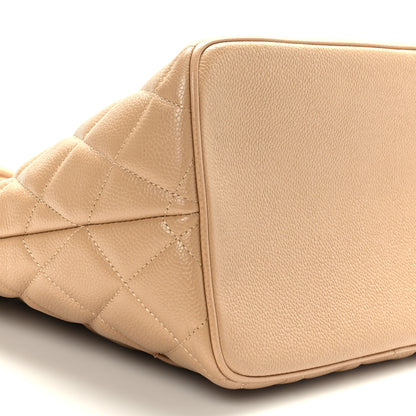 Chanel Caviar Quilted Medallion Tote Beige 8 of 9