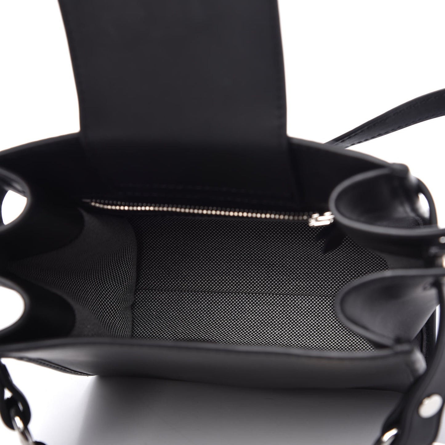 Calfskin Mini Attica Chain Crossbody Black