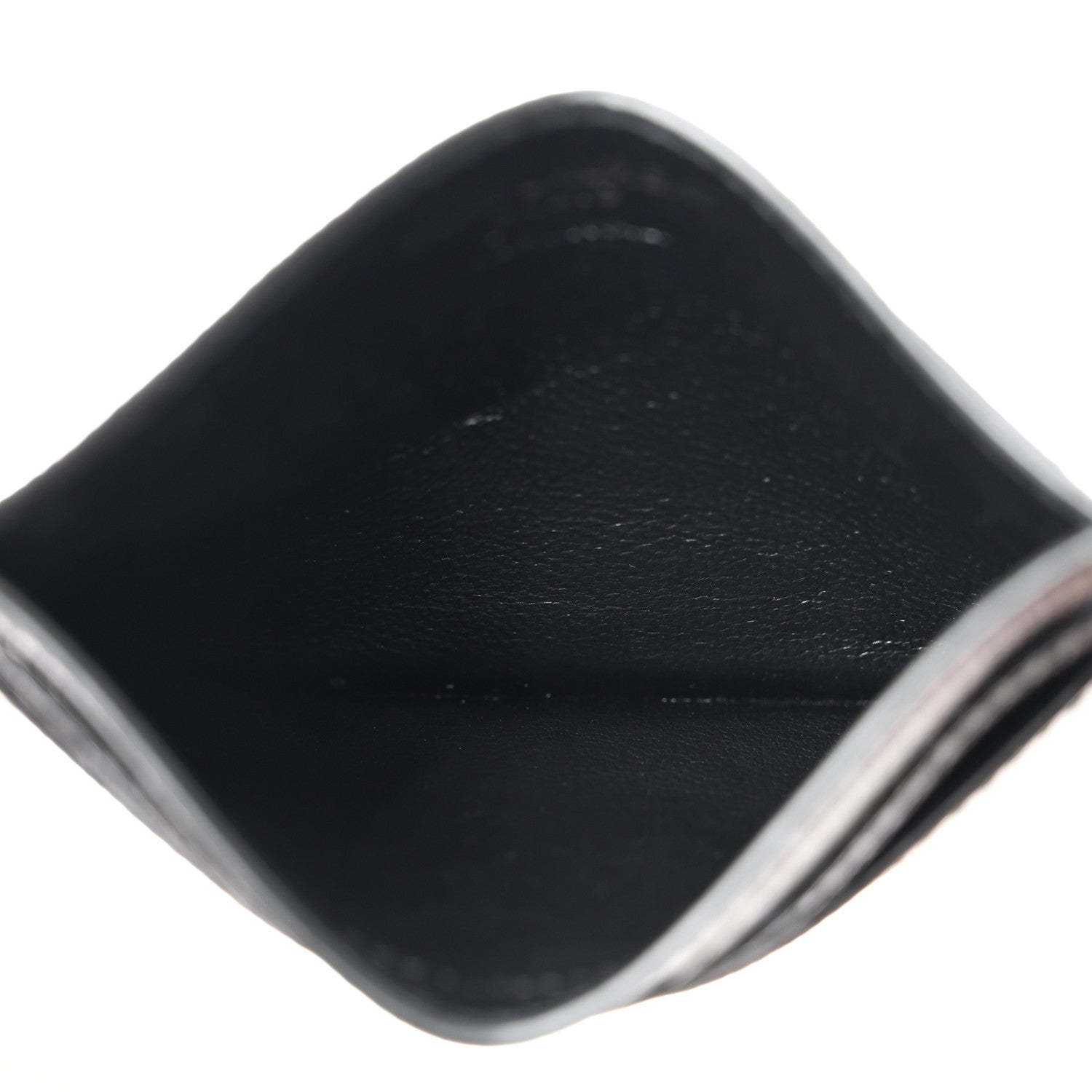 Saint Laurent Grain De Poudre Monogram Credit Card Case Black 5 of 8