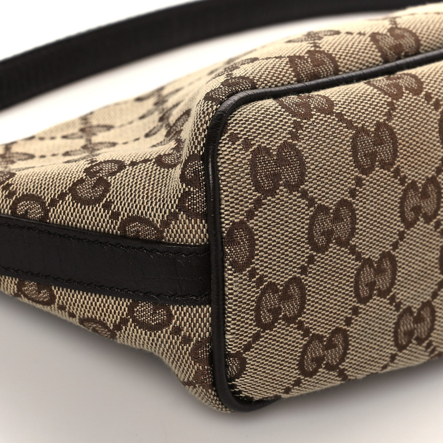 Monogram Web Boat Pochette Brown