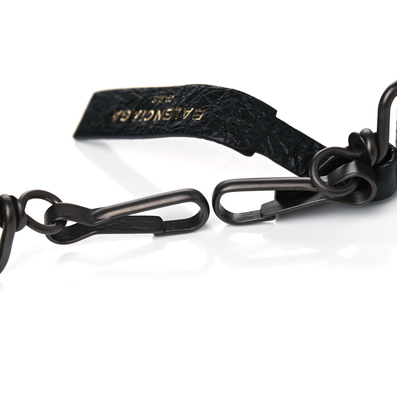 Balenciaga Agneau Classic Hardware Logo Shoulder Strap Black 4 of 4