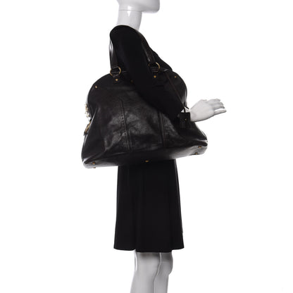 Saint Laurent Calfskin Oversized Muse Brown 2 of 10