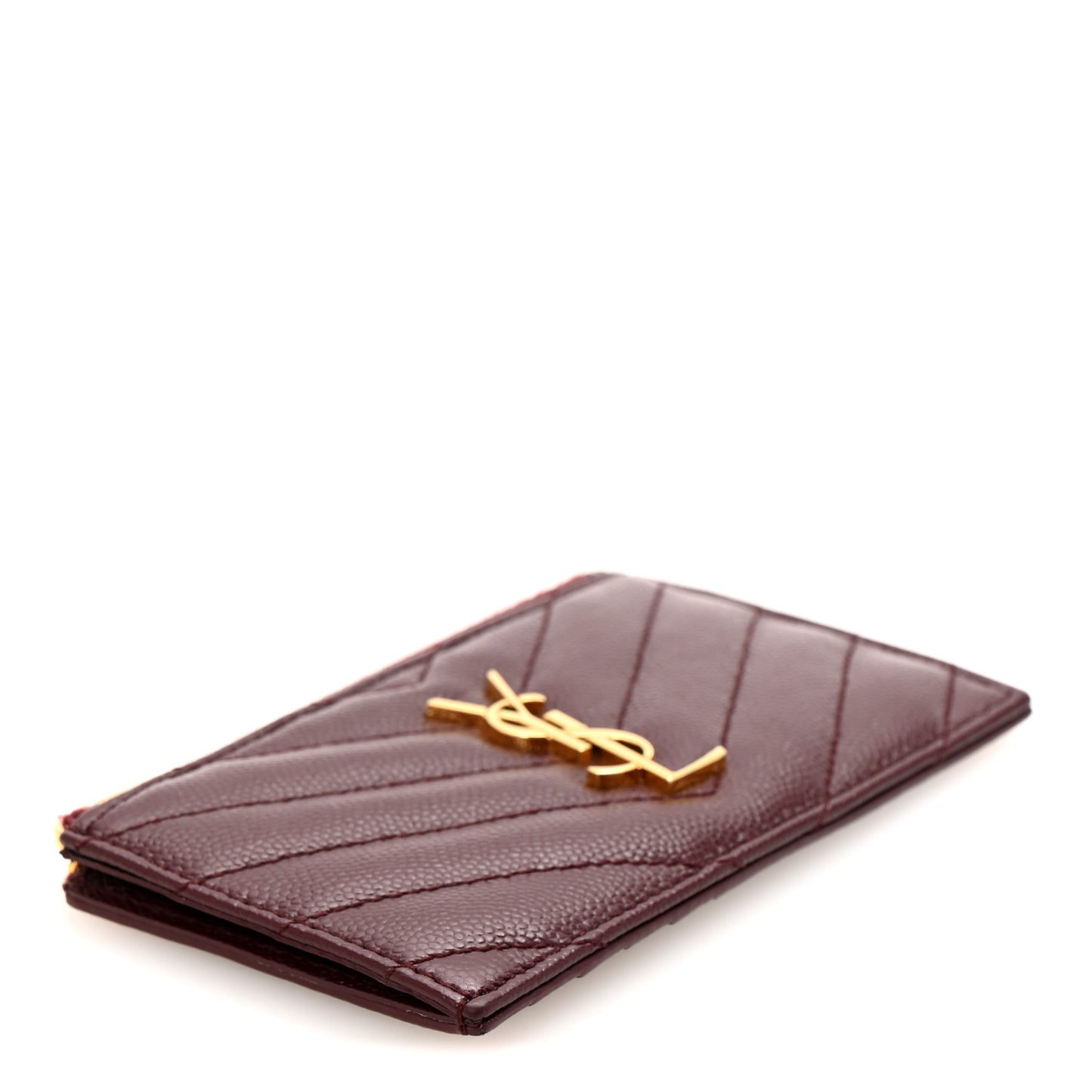 Monogram Grain de Poudre 5 Fragments Zip Pouch Card Holder Palissandre
