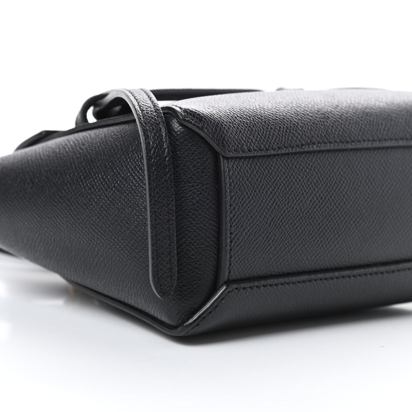 Grained Calfskin Pico Belt Bag Black