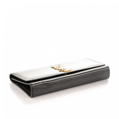 Saint Laurent Calfskin Classic Monogram Clutch Black 4 of 10