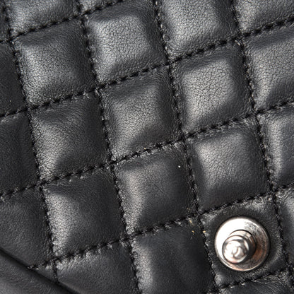 Chanel Calfskin Stitched Quilted Flap Black 8 of 12