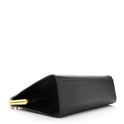 Mansur Gavriel Vegetable Tanned Calfskin Elegant Top Handle Bag Black 4 of 9