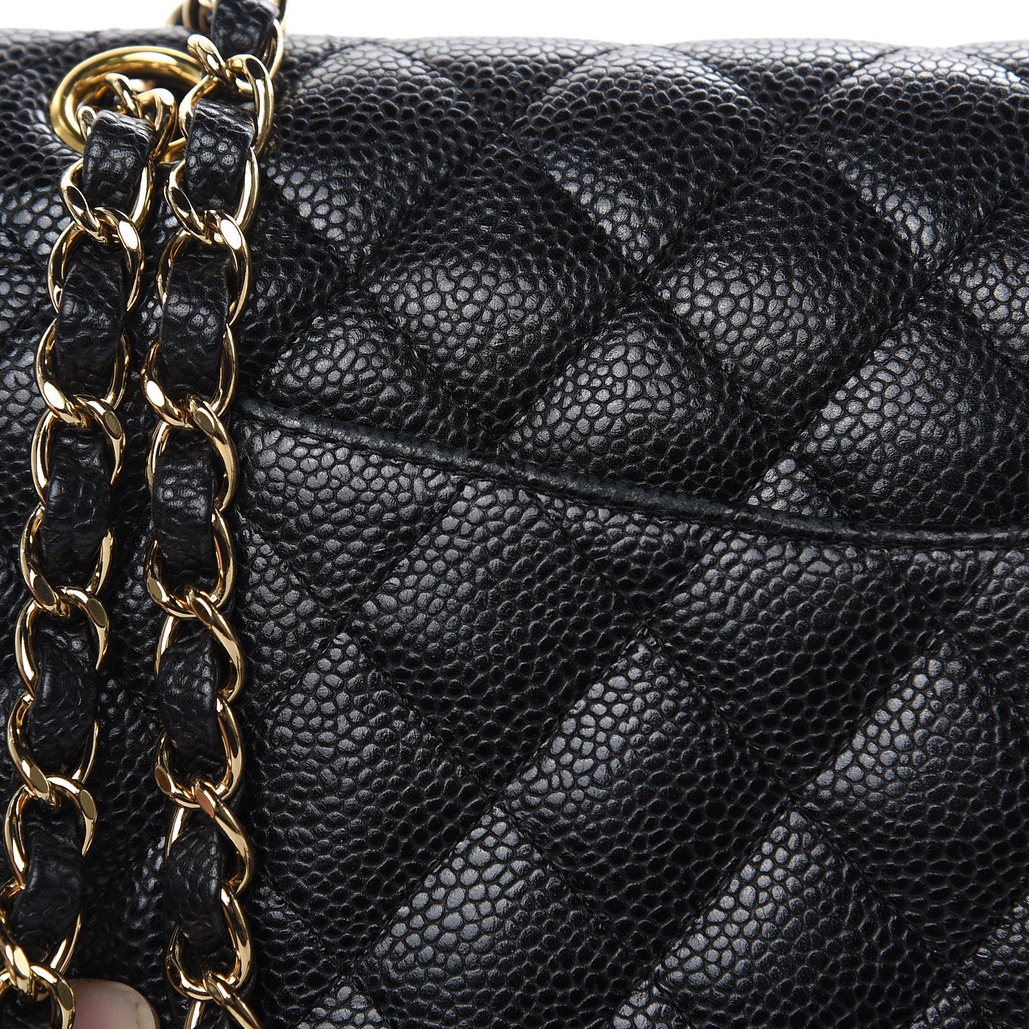 Chanel Caviar Quilted Medium Double Flap Black 10 of 17