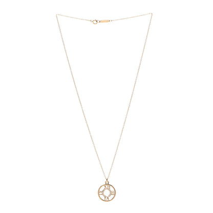 Tiffany 18K Rose Gold Diamond Small Atlas Open Pendant Necklace 3 of 6