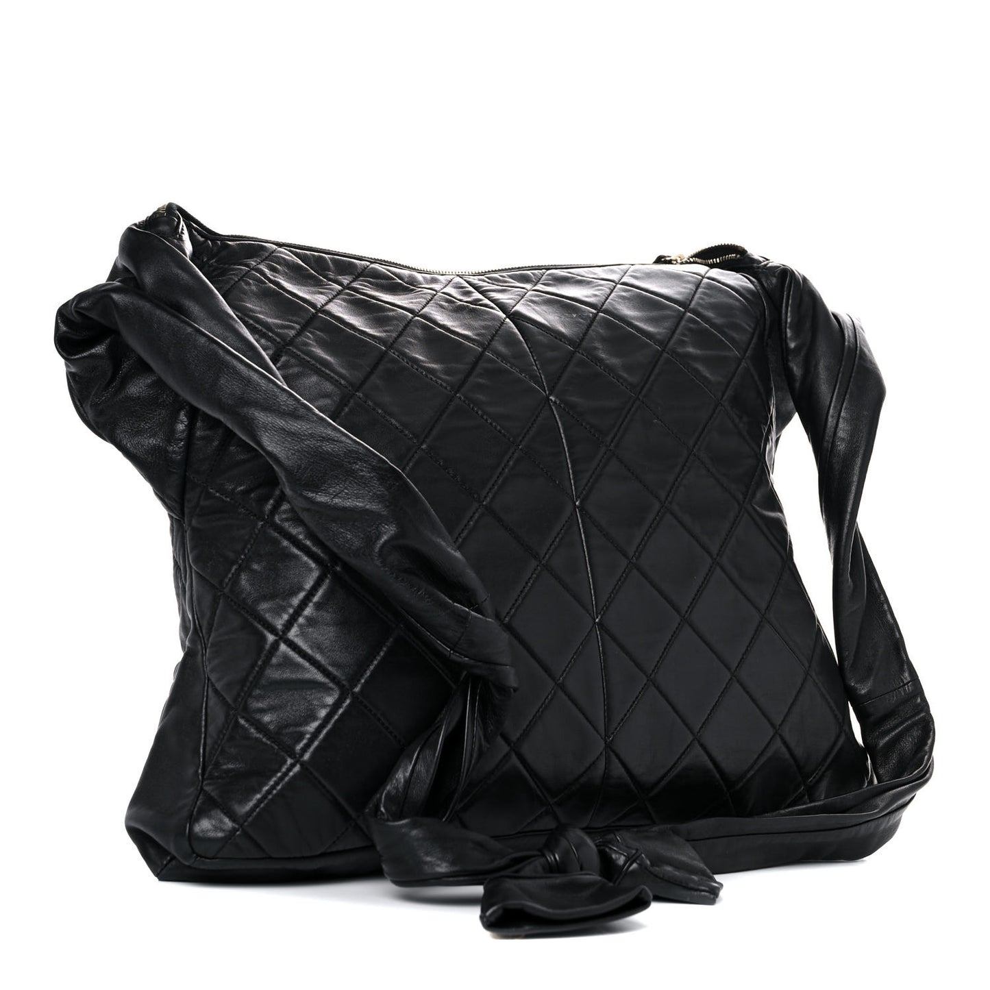 Lambskin Quilted Girl Bag Black