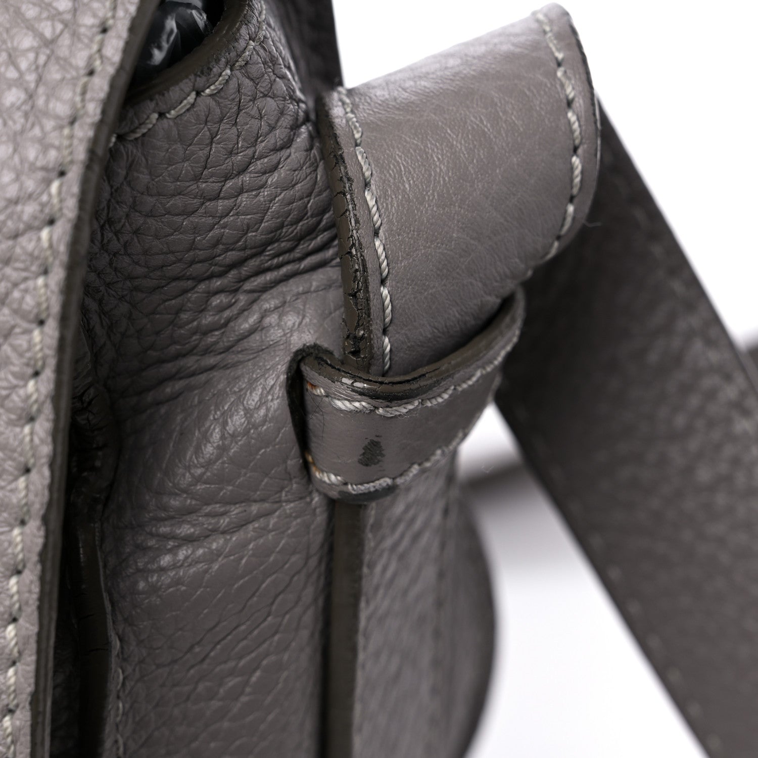 Chloe Calfskin Medium Marcie Round Crossbody Bag Cashmere Grey 18 of 18
