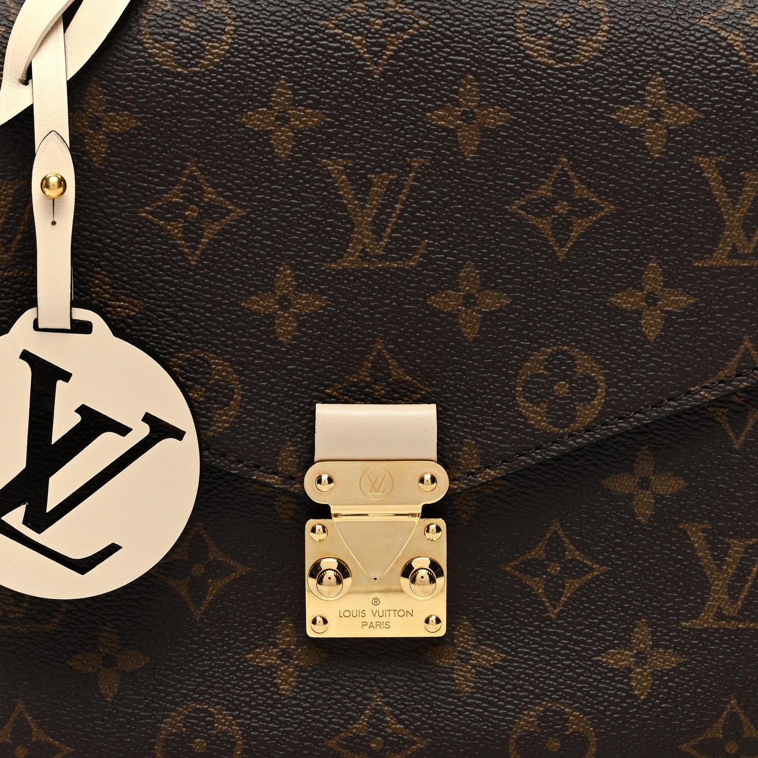 Louis Vuitton Monogram Braided Pochette Metis Creme Beige 7 of 9