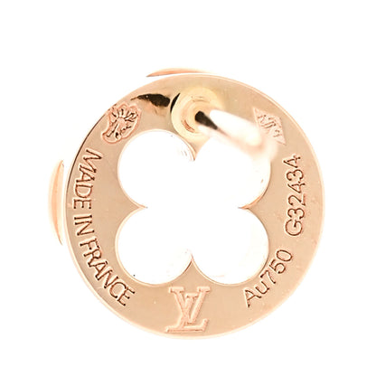 Louis Vuitton 18K Pink Gold Empreinte Ear Studs Earrings 4 of 6